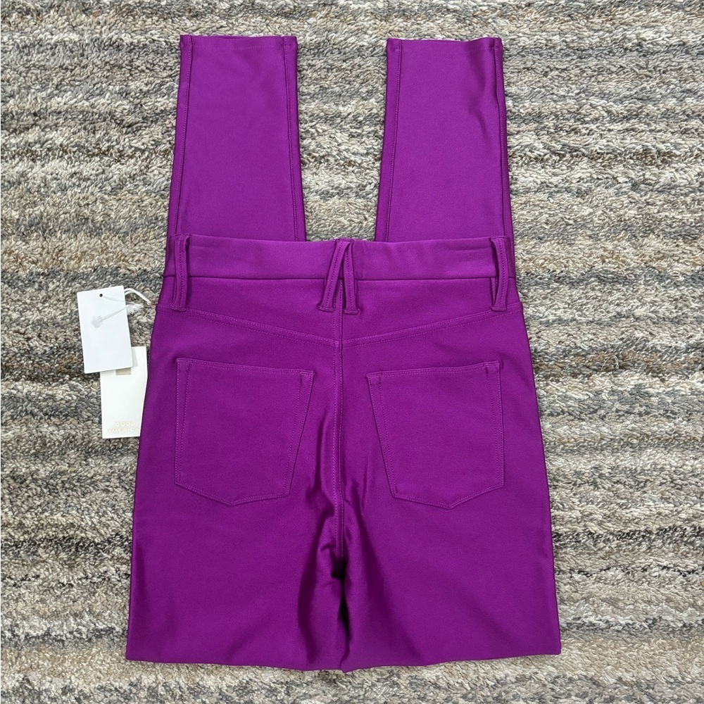Good American High Rise Skinny Jeans Sz 00/24 NWT | Good American Purple Skinny- - Picture 6 of 13
